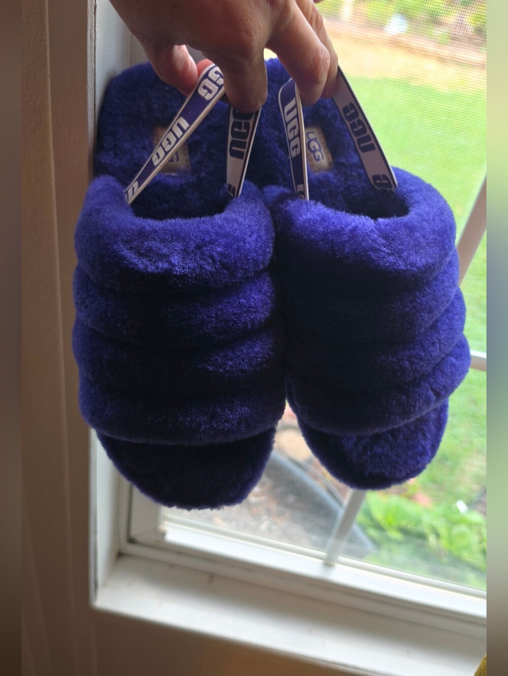 UGG Cozy Fuzz Slider in Purple Color - Picture 3 of 13